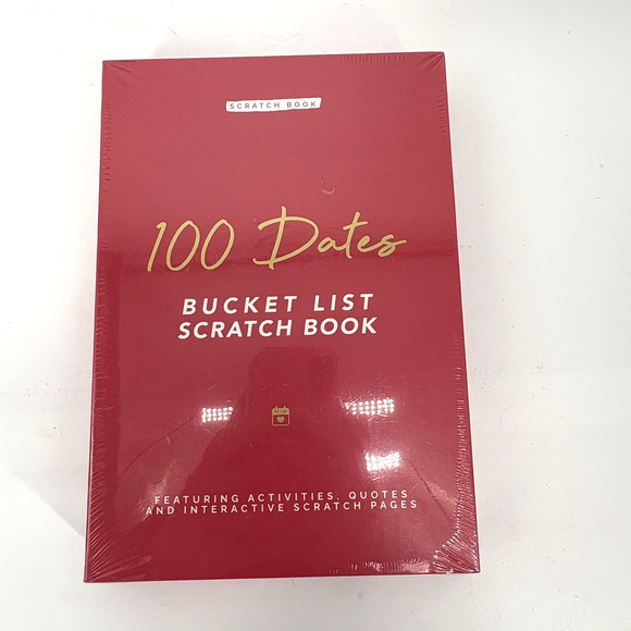 100 DATES Bucket List Scratch Book Couples Gift Anniversary Sealed - Picture 1 of 6